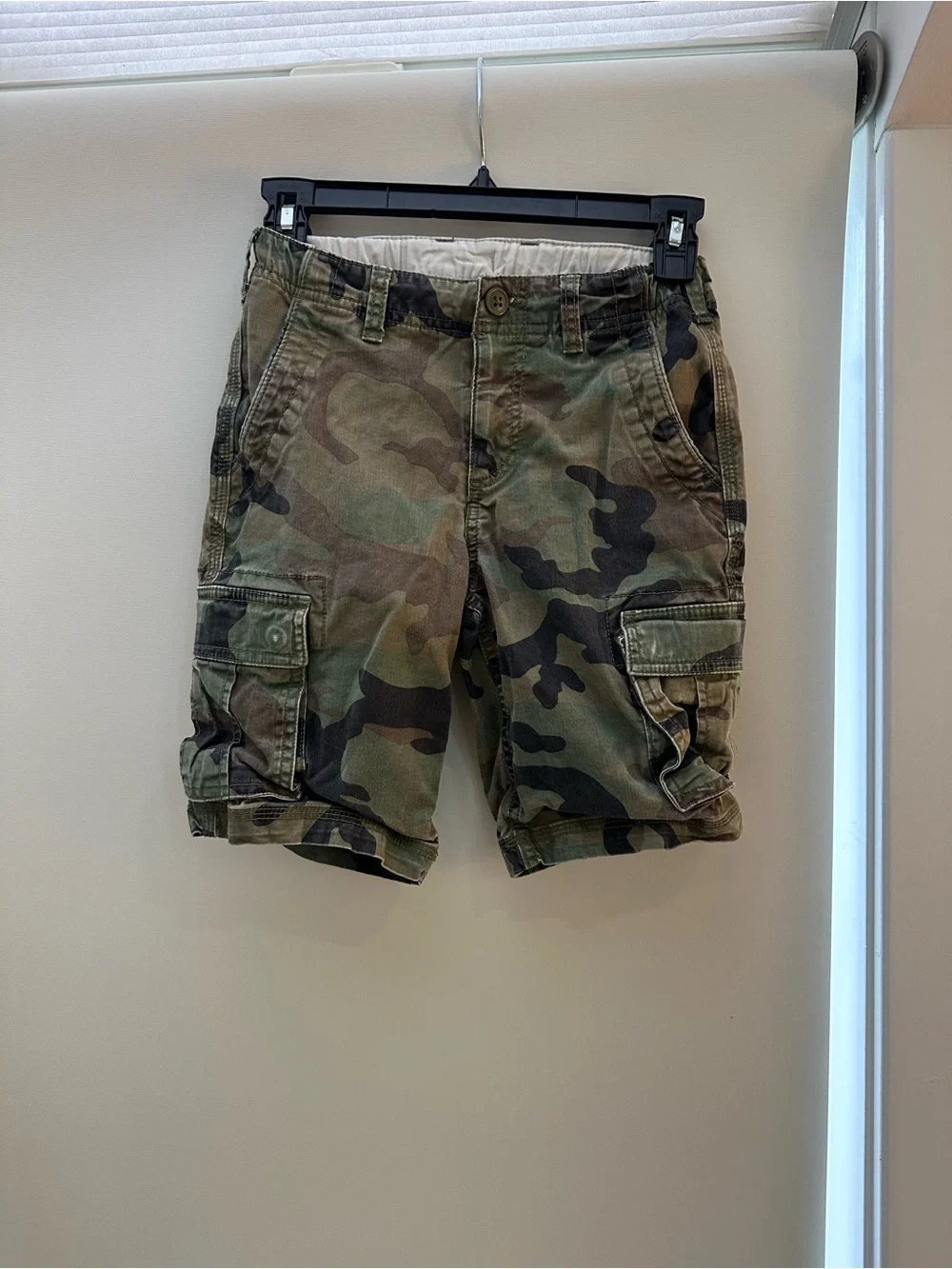 GAP Kids Camouflage Cargo Shorts - Green/Brown Camo